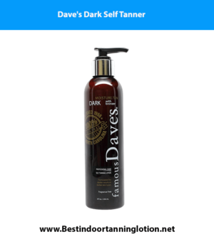 Dave's Dark Self Tanner Sunless Tanning Lotion with Bronzer 