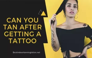 can you tan after getting a tattoo