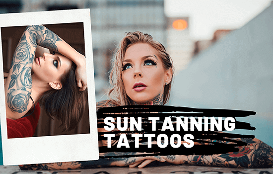sun tanning tattoos